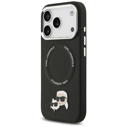 Калъф MagSafe за Apple iPhone 17 Pro, Karl Lagerfeld, Karl & Choupette Pins, Черен