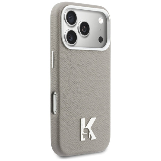 MagSafe Case for Apple iPhone 17 Pro, Karl Lagerfeld, Karl Head Logo, Grey
