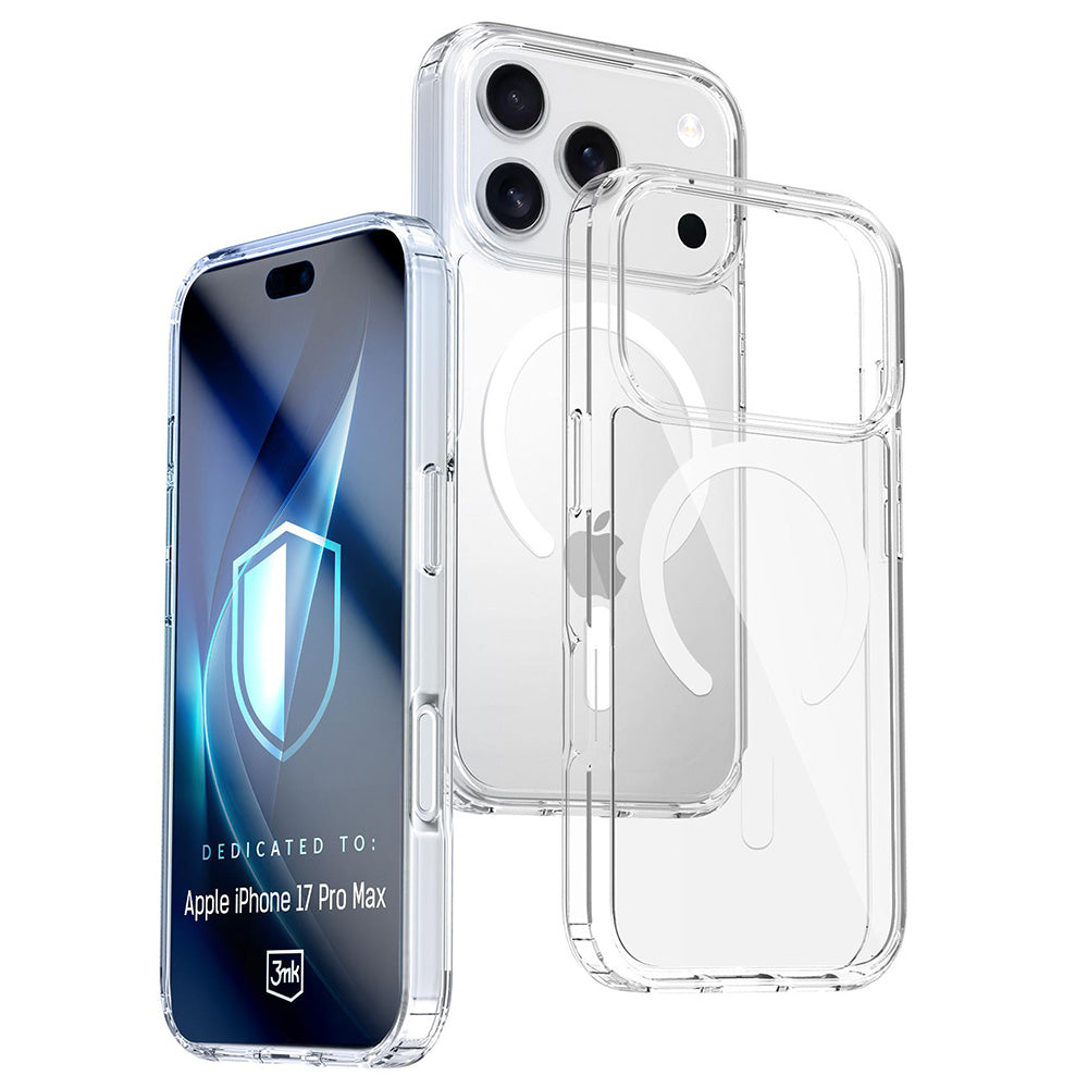 Калъф MagSafe за Apple iPhone 17 Pro Max, 3MK, Armor MagCase, Прозрачен