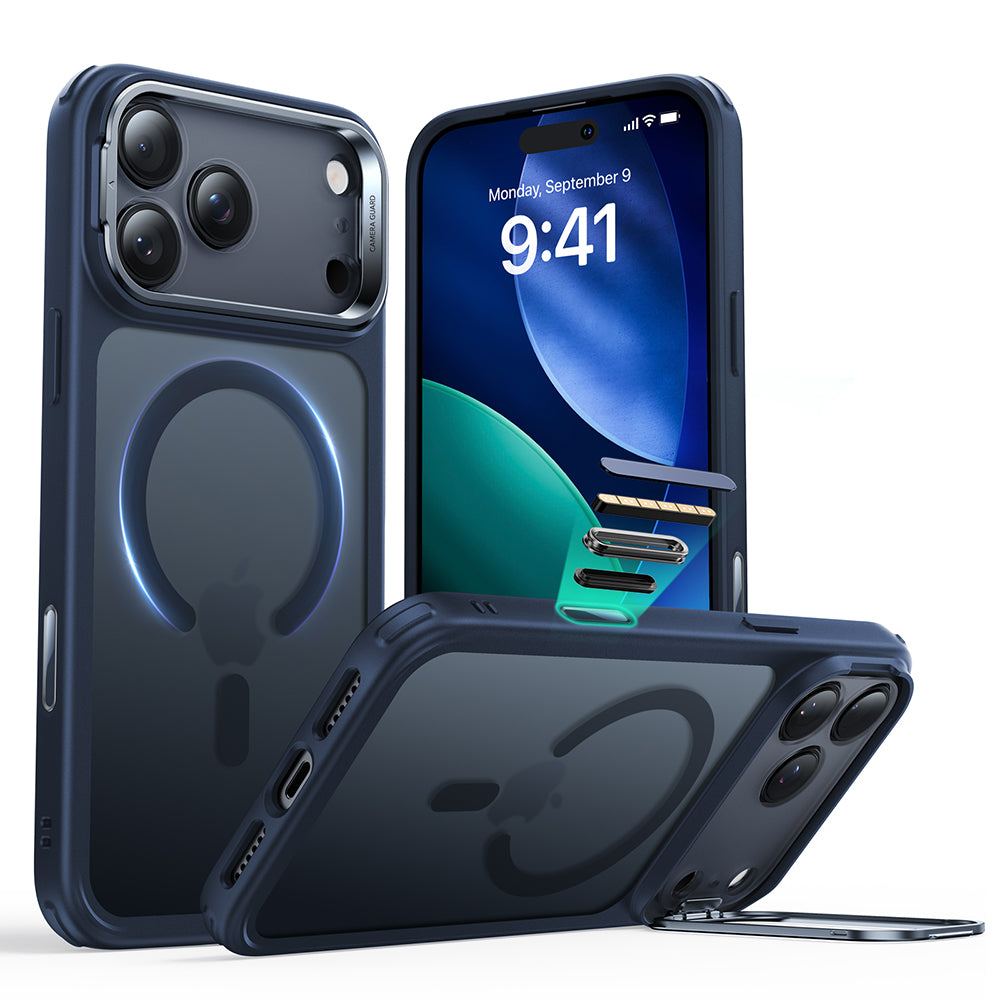 Калъф MagSafe за Apple iPhone 17 Pro Max, ESR, Classic Hybrid Kickstand, Сатенено син