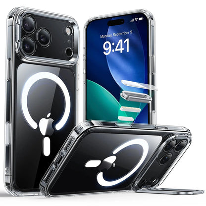 Калъф MagSafe за Apple iPhone 17 Pro Max, ESR, Classic Hybrid Kickstand, Прозрачен