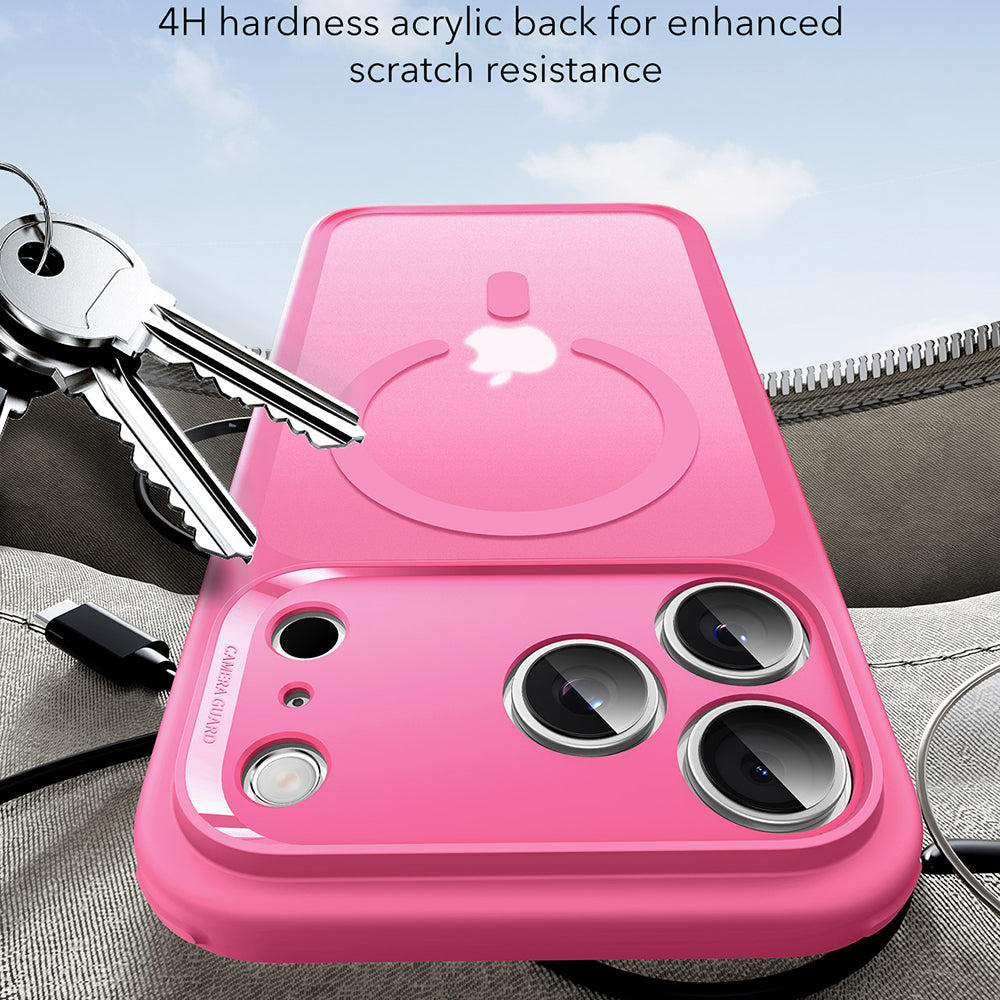 Калъф MagSafe за Apple iPhone 17 Pro Max, ESR, Classic Hybrid, Сатенено розов