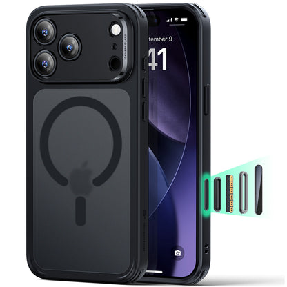 Калъф MagSafe за Apple iPhone 17 Pro Max, ESR, Classic Hybrid, Сатенено черен