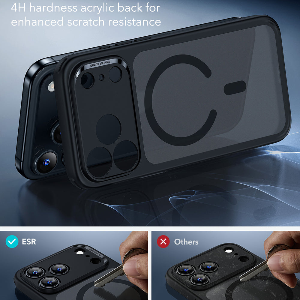 Калъф MagSafe за Apple iPhone 17 Pro Max, ESR, Classic Hybrid, Сатенено черен