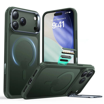 Калъф MagSafe за Apple iPhone 17 Pro Max, ESR, Classic Hybrid, Сатенено зелен