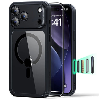 Калъф MagSafe за Apple iPhone 17 Pro Max, ESR, Classic Hybrid със защита за екрана, Прозрачен черен