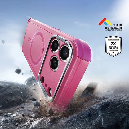 Калъф MagSafe за Apple iPhone 17 Pro Max, ESR, Cyber Armor Kickstand, Розов