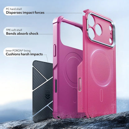 Калъф MagSafe за Apple iPhone 17 Pro Max, ESR, Cyber Armor Kickstand, Розов