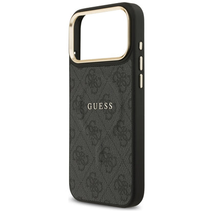 Калъф MagSafe за Apple iPhone 17 Pro Max, Guess, 4G Classic, Черен