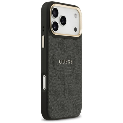 Калъф MagSafe за Apple iPhone 17 Pro Max, Guess, 4G Classic, Черен