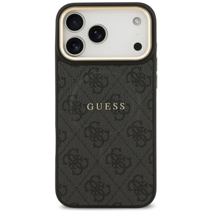 Калъф MagSafe за Apple iPhone 17 Pro Max, Guess, 4G Classic, Черен