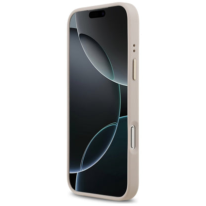 Калъф MagSafe за Apple iPhone 17 Pro Max, Guess, 4G Logo Plate, Розов