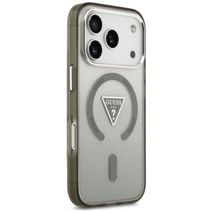 Калъф MagSafe за Apple iPhone 17 Pro Max, Guess, IML Gradient Triangle Logo, Каки
