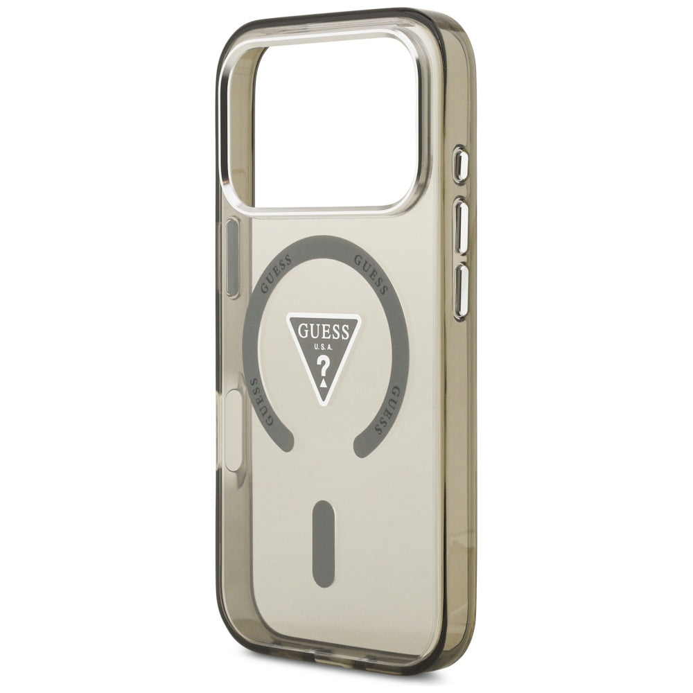 Калъф MagSafe за Apple iPhone 17 Pro Max, Guess, IML Gradient Triangle Logo, Каки