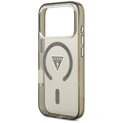 Калъф MagSafe за Apple iPhone 17 Pro Max, Guess, IML Gradient Triangle Logo, Каки