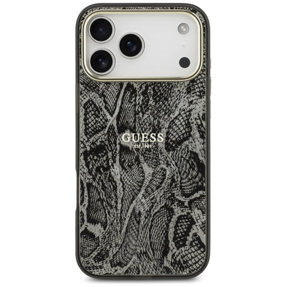 Калъф MagSafe за Apple iPhone 17 Pro Max, Guess, Python Pattern, Черен