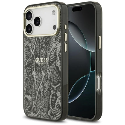 Калъф MagSafe за Apple iPhone 17 Pro Max, Guess, Python Pattern, Черен