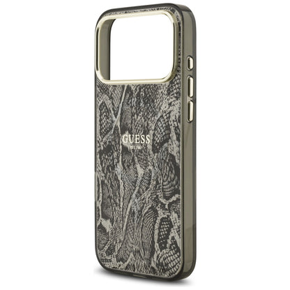 Калъф MagSafe за Apple iPhone 17 Pro Max, Guess, Python Pattern, Черен