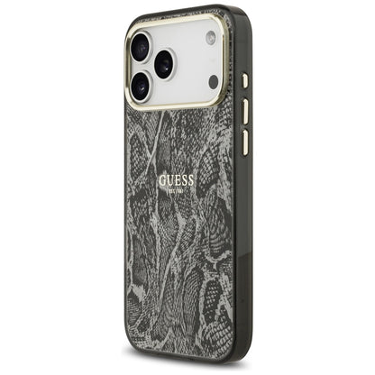 Калъф MagSafe за Apple iPhone 17 Pro Max, Guess, Python Pattern, Черен