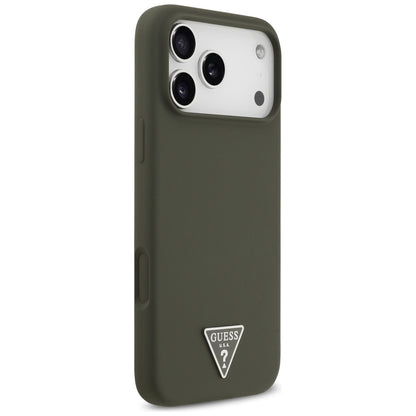 MagSafe Case for Apple iPhone 17 Pro Max, Guess, Triangle Logo, Khaki