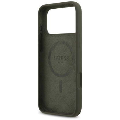 MagSafe Case for Apple iPhone 17 Pro Max, Guess, Triangle Logo, Khaki