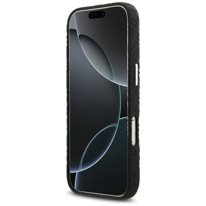 Калъф MagSafe за Apple iPhone 17 Pro Max, Karl Lagerfeld, FW Stamped Karl, Черен