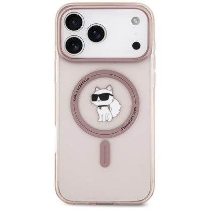 Калъф MagSafe за Apple iPhone 17 Pro Max, Karl Lagerfeld, IML Choupette, Розов