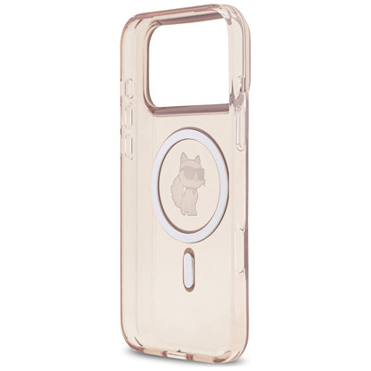 Калъф MagSafe за Apple iPhone 17 Pro Max, Karl Lagerfeld, IML Choupette, Розов