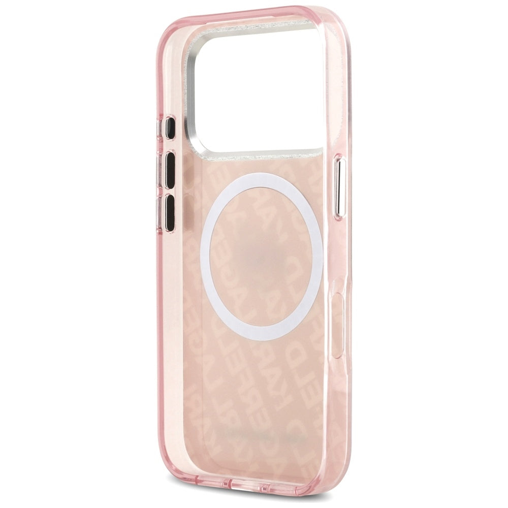 Калъф MagSafe за Apple iPhone 17 Pro Max, Karl Lagerfeld, IML Choupette`s Head, Розов