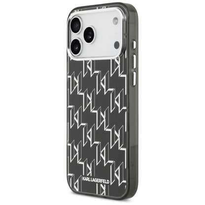 Калъф MagSafe за Apple iPhone 17 Pro Max, Karl Lagerfeld, IML KL Monogram, Черен