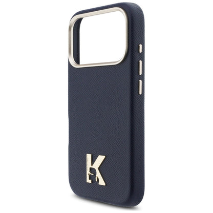 Калъф MagSafe за Apple iPhone 17 Pro Max, Karl Lagerfeld, Karl Head Logo, Син