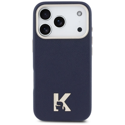 Калъф MagSafe за Apple iPhone 17 Pro Max, Karl Lagerfeld, Karl Head Logo, Син