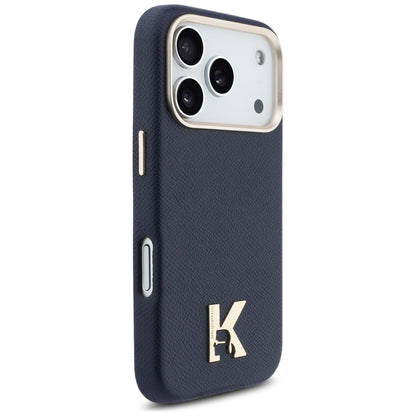 Калъф MagSafe за Apple iPhone 17 Pro Max, Karl Lagerfeld, Karl Head Logo, Син