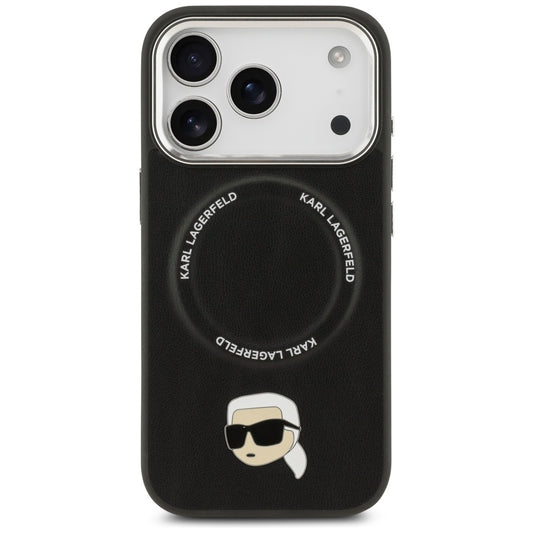 MagSafe Case for Apple iPhone 17 Pro Max, Karl Lagerfeld, Karl Pin, Black