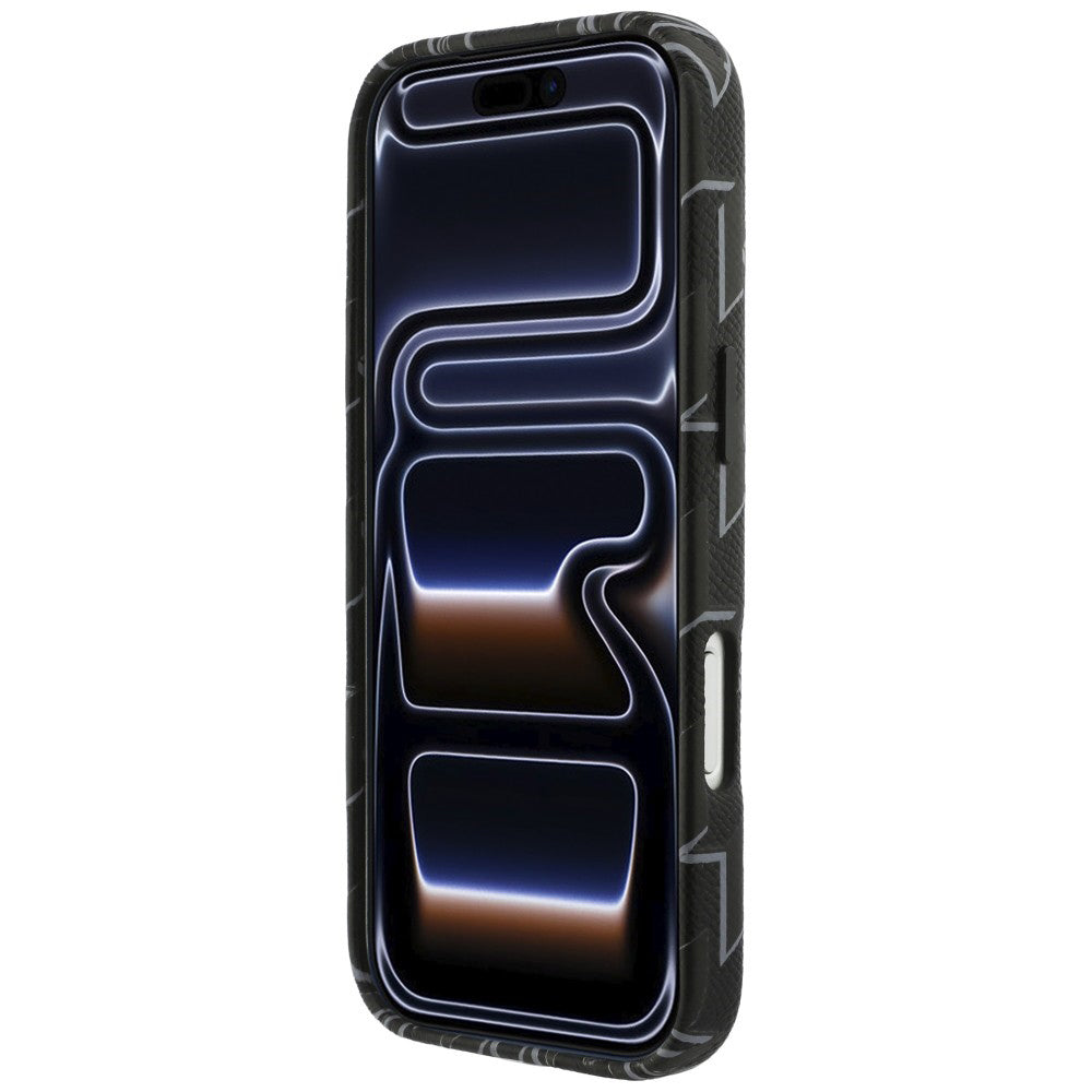 Калъф MagSafe за Apple iPhone 17 Pro Max, Karl Lagerfeld, KL Monogram Logo, Черен