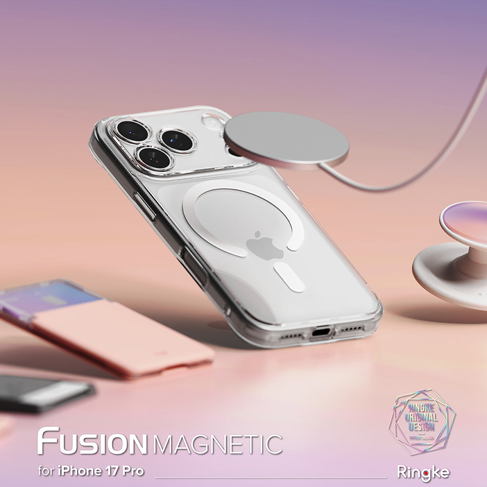Калъф MagSafe за Apple iPhone 17 Pro Max, Ringke, Fusion, Прозрачен