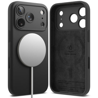 Калъф MagSafe за Apple iPhone 17 Pro Max, Ringke, Силикон, Черен