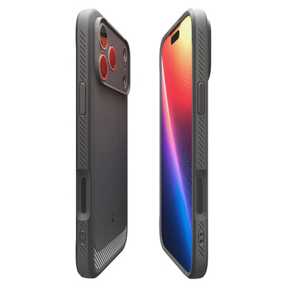 Калъф MagSafe за Apple iPhone 17 Pro Max, Spigen, Rugged Armor, Сив