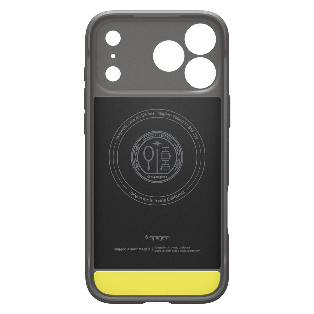Калъф MagSafe за Apple iPhone 17 Pro Max, Spigen, Rugged Armor, Сив