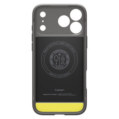 Калъф MagSafe за Apple iPhone 17 Pro Max, Spigen, Rugged Armor, Сив