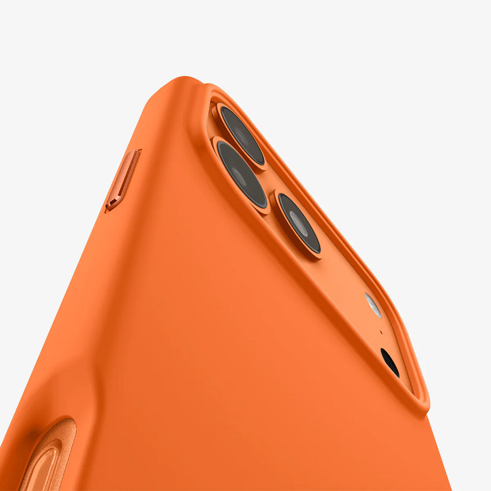 Калъф MagSafe за Apple iPhone 17 Pro Max, Spigen, Silicone Fit, Оранжев