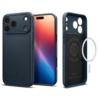 Калъф MagSafe за Apple iPhone 17 Pro Max, Spigen, Thin Fit, Син ACS10277