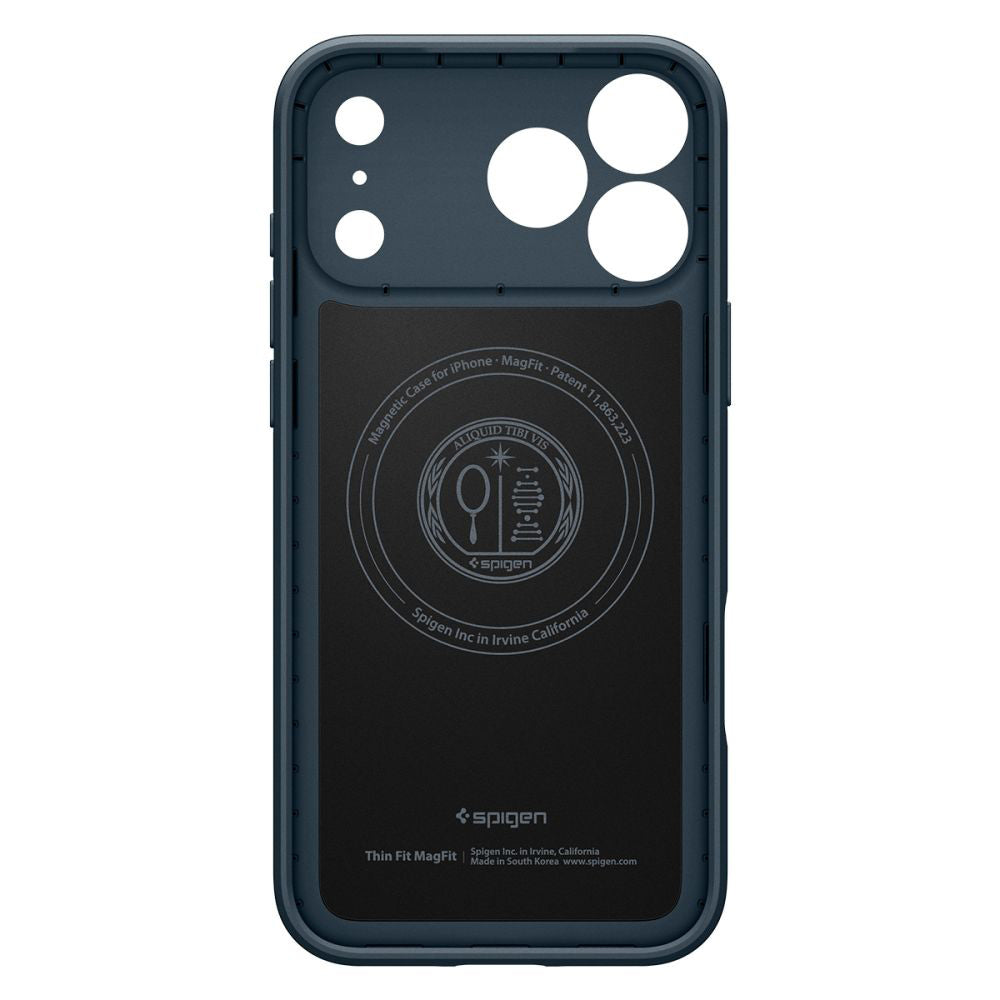 Калъф MagSafe за Apple iPhone 17 Pro Max, Spigen, Thin Fit, Син ACS10277