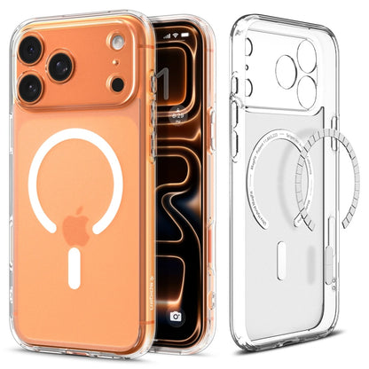 Калъф MagSafe за Apple iPhone 17 Pro Max, Spigen, Ultra Hybrid, Сатенено Бял