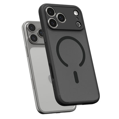 Калъф MagSafe за Apple iPhone 17 Pro Max, Spigen, Ultra Hybrid, Сатенено черен