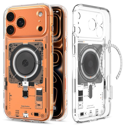 Калъф MagSafe за Apple iPhone 17 Pro Max, Spigen, Ultra Hybrid Neo One, Прозрачен