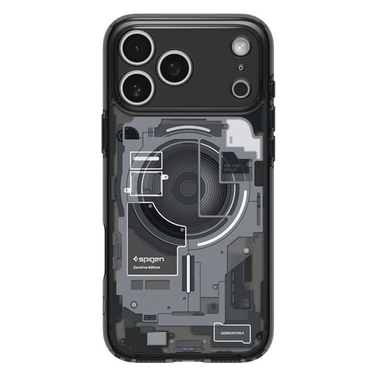 Калъф MagSafe за Apple iPhone 17 Pro Max, Spigen, Ultra Hybrid Zero One, Черен