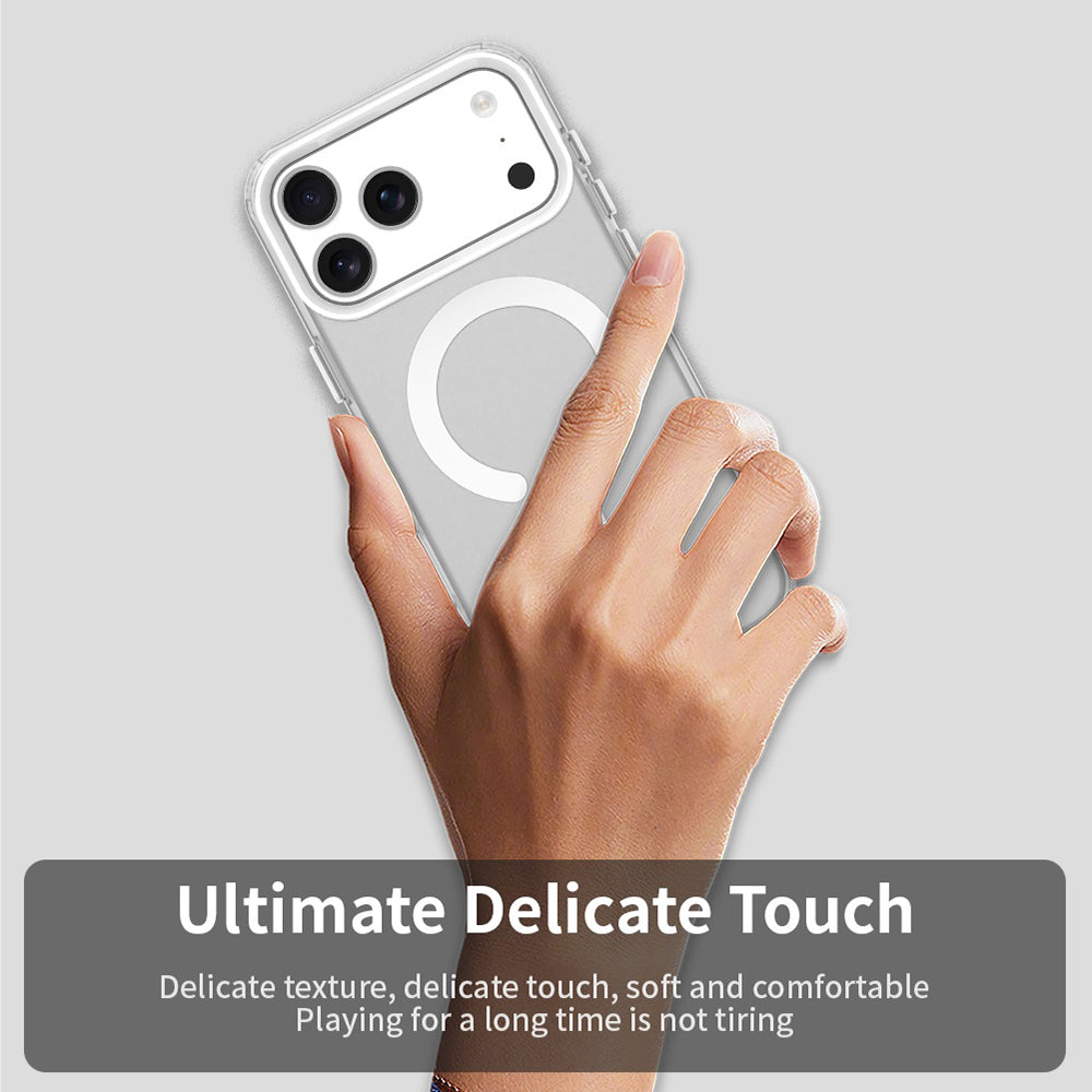 Калъф MagSafe за Apple iPhone 17 Pro Max, Techsuit, CandyCase, Бял