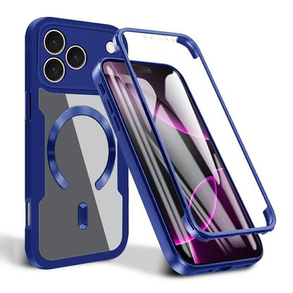Калъф MagSafe за Apple iPhone 17 Pro Max, Techsuit, ColorVerse 360, Син