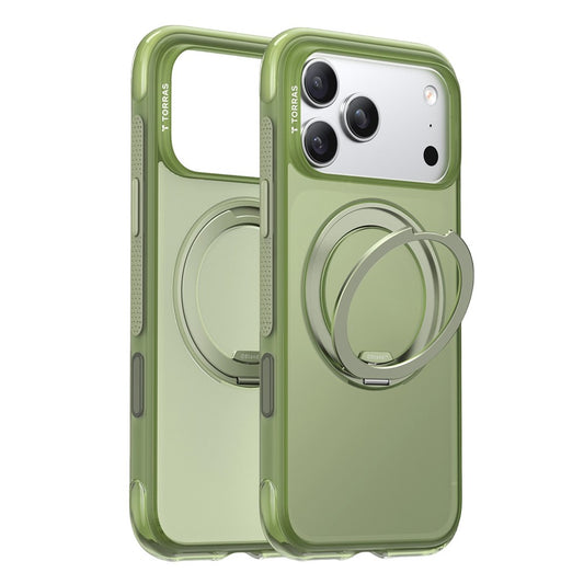 Калъф MagSafe за Apple iPhone 17 Pro Max, Torras, Ostand O3 Air, Зелен сатен